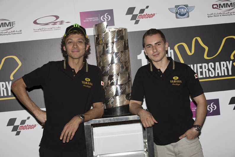 Valentino Rossi y Jorge Lorenzo