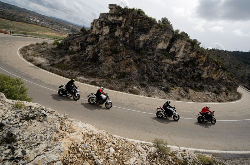 Comparativa naked: Honda, Kawasaki, Suzuki y Triumph