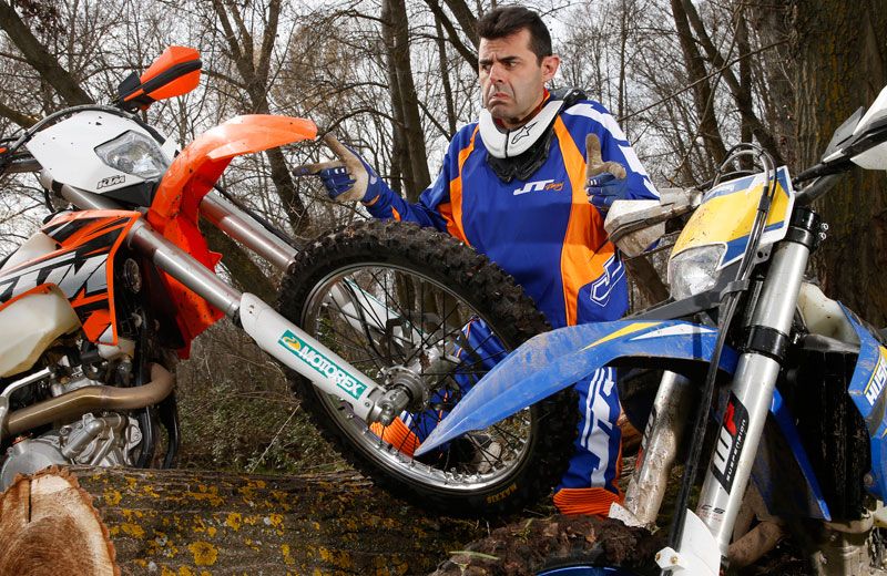 Comparativa Moto Verde: Husaberg FE 501 y KTM 500 EXC. Galería de fotos