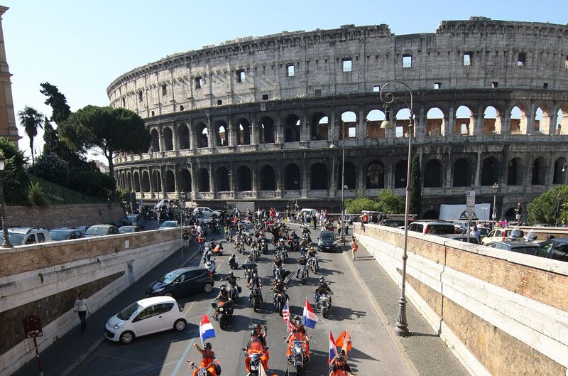 Harley-Davidson celebra su 110 aniversario en Roma