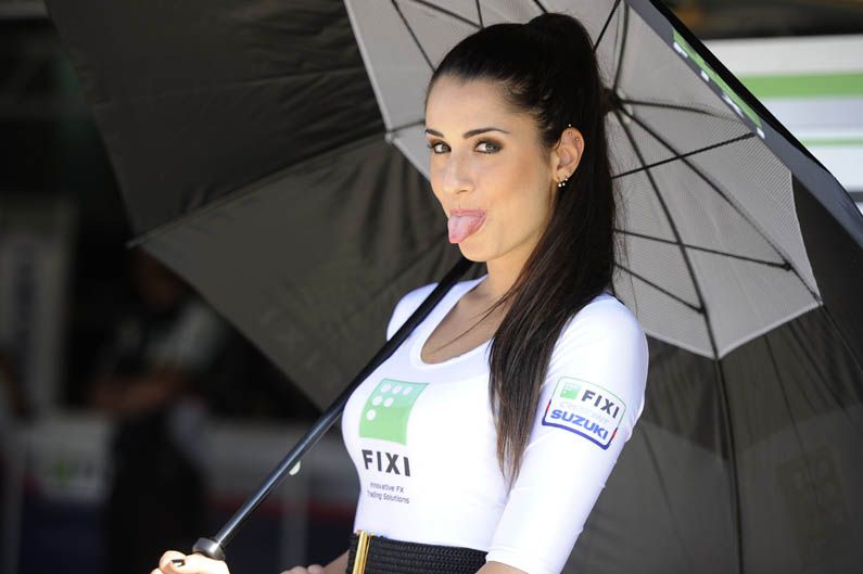 Las chicas del Mundial de Superbike en Imola