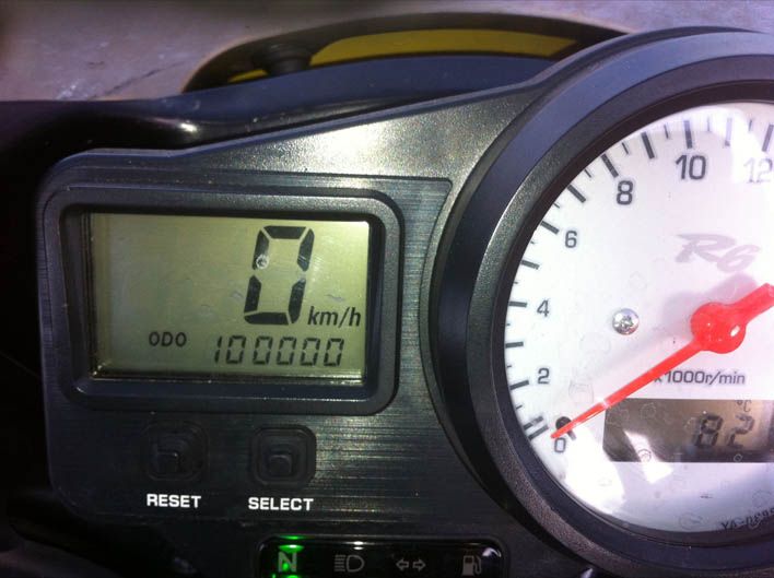 100.000 km con Yamaha YZF-R6