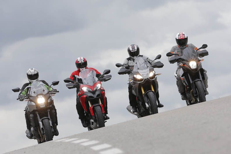 Comparativa Trail: Aprilia, Ducati, Kawasaki, KTM.