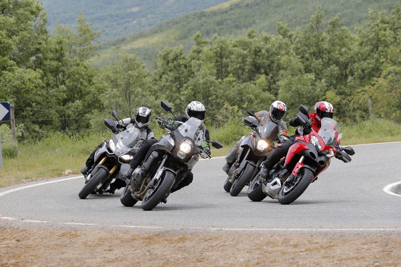 Comparativa Trail: Aprilia, Ducati, Kawasaki, KTM.