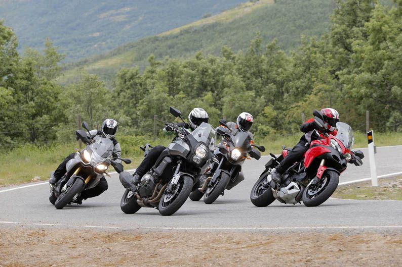 Comparativa Trail: Aprilia, Ducati, Kawasaki, KTM.
