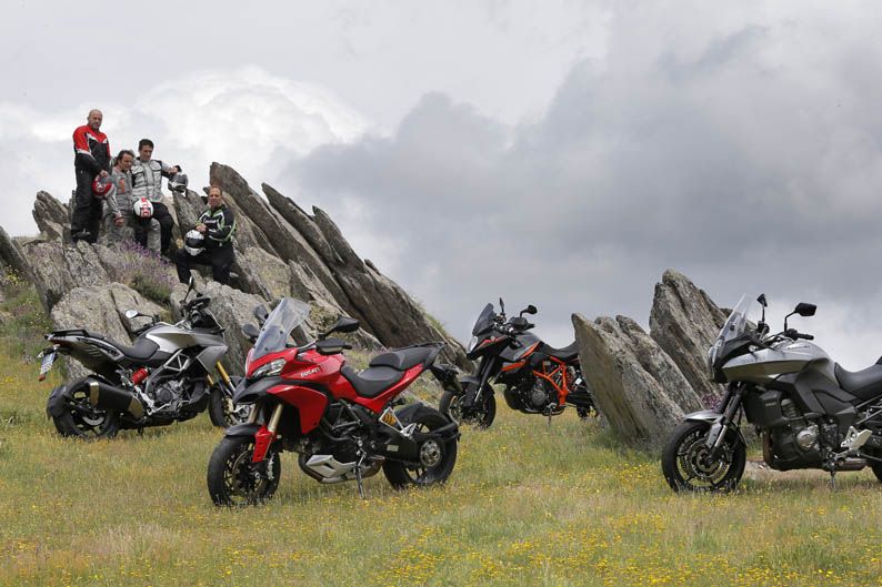 Comparativa Trail: Aprilia, Ducati, Kawasaki, KTM.