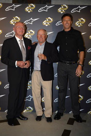 Sante Mazzarolo, Kenny Roberts y Gabriele Mazzarolo