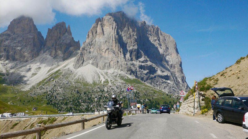 Turismo en moto por los Dolomitas. Galería de fotos