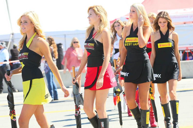 Las chicas del Mundial de SBK en Laguna Seca