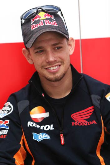 Casey Stoner prueba la Honda carreras cliente en Motegi
