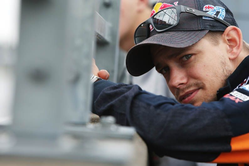 Casey Stoner prueba la Honda carreras cliente en Motegi