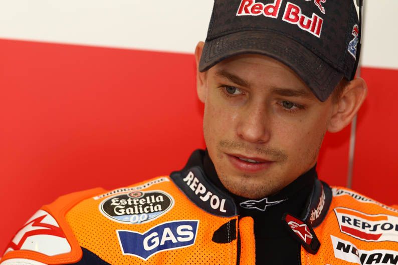 Casey Stoner prueba la Honda carreras cliente en Motegi