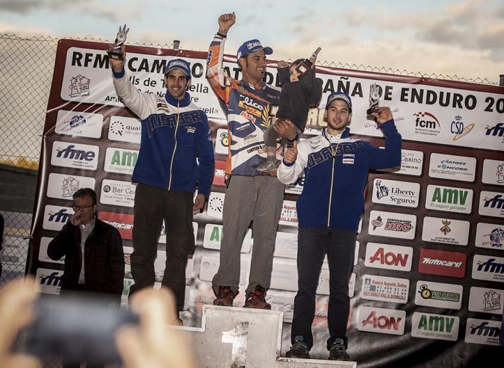 Podio E2, Campeonato de España de Enduro.