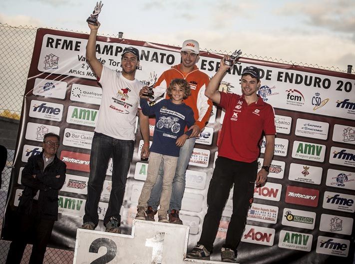 Podio E1, Campeonato de España de Enduro.