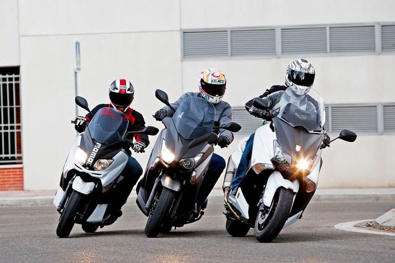 Fotos: Comparativa Yamaha X-Max 250, 400 y 530 T-Max