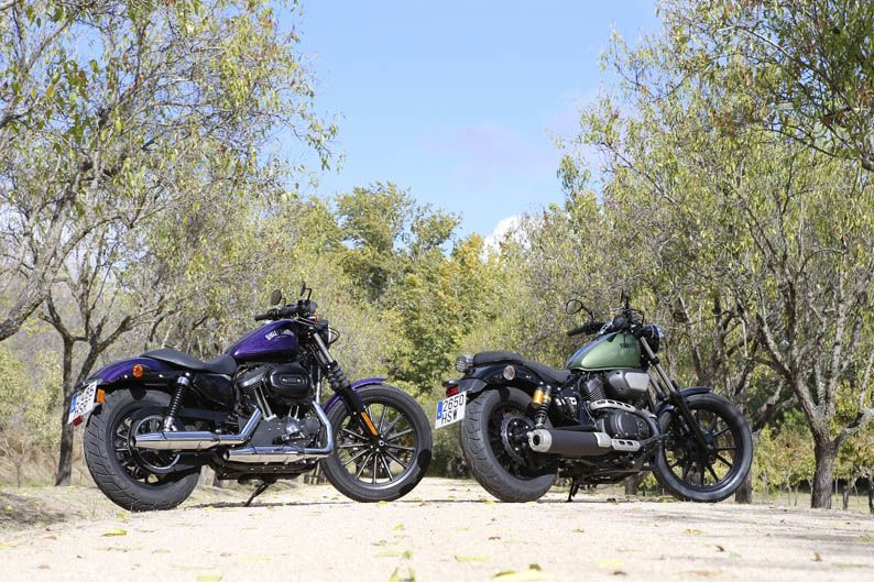 Comparativa Harley-Davidson Sportster Iron - Yamaha Bolt. Galería