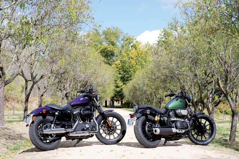 Comparativa Harley-Davidson Sportster Iron - Yamaha Bolt. Galería
