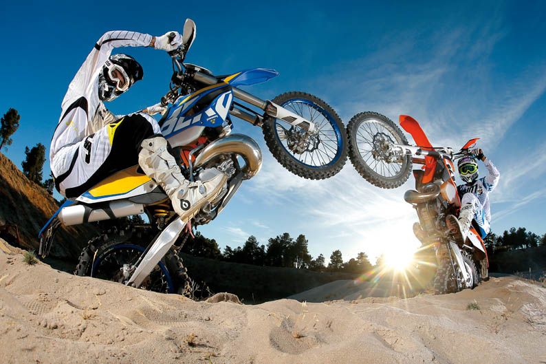 Comparativa Husaberg TE 300 y KTM 300 EXC. Galería de fotos
