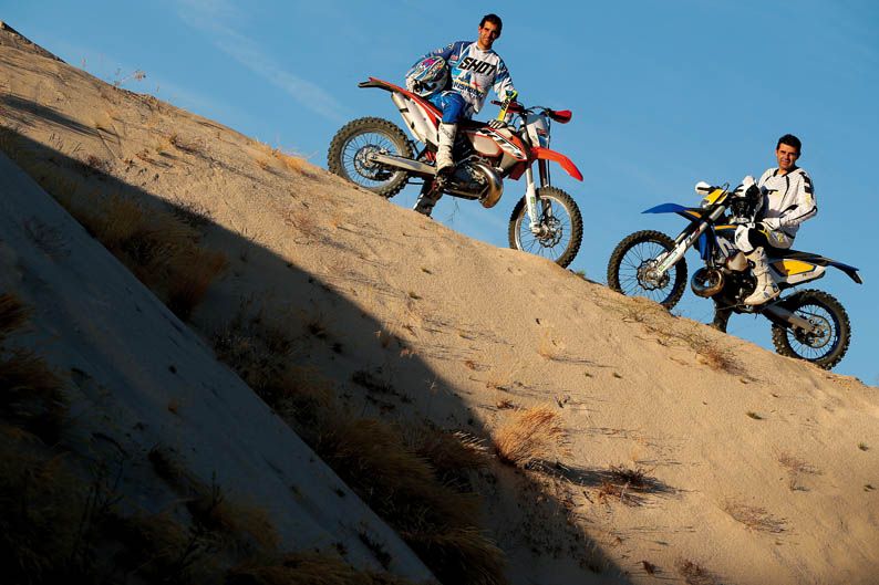 Comparativa Husaberg TE 300 y KTM 300 EXC. Galería de fotos
