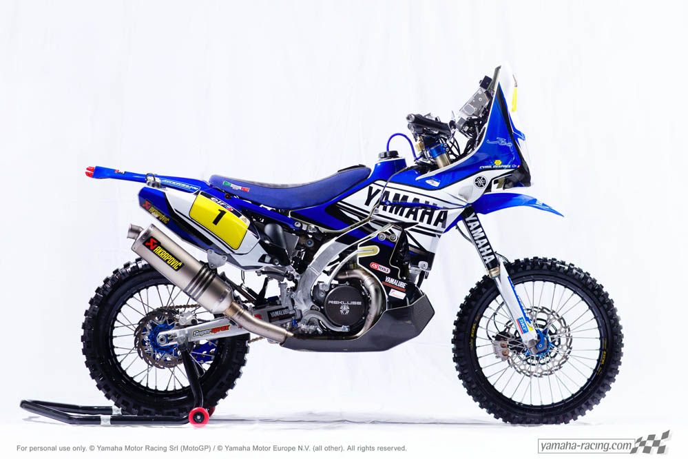 Fotos Cyril Despres con su Yamaha Dakar 2014