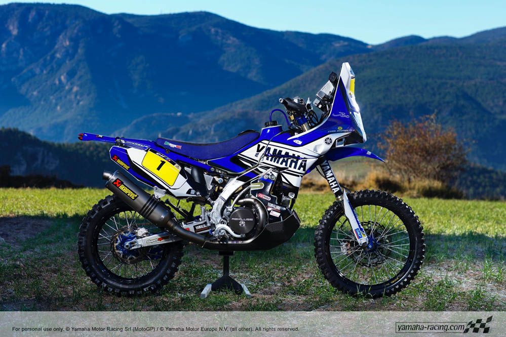 Fotos Cyril Despres con su Yamaha Dakar 2014