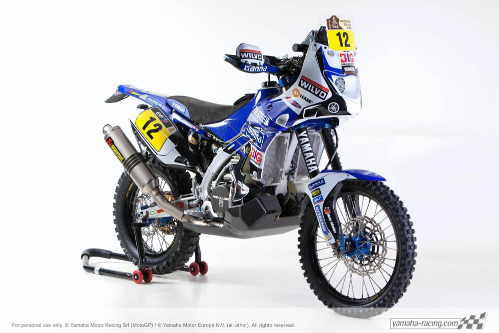 Fotos Cyril Despres con su Yamaha Dakar 2014