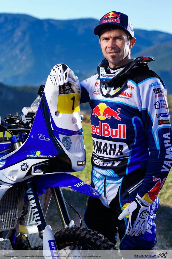 Fotos Cyril Despres con su Yamaha Dakar 2014