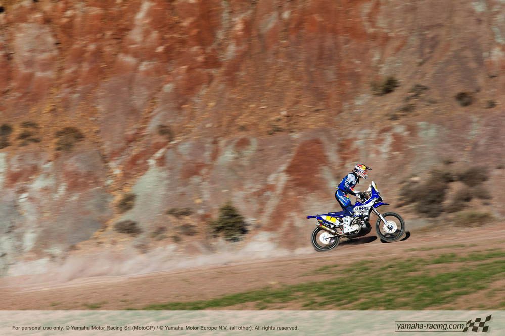 Fotos Cyril Despres con su Yamaha Dakar 2014