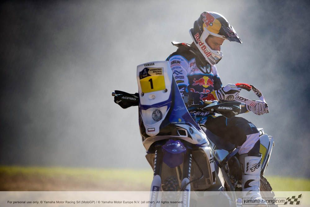 Fotos Cyril Despres con su Yamaha Dakar 2014