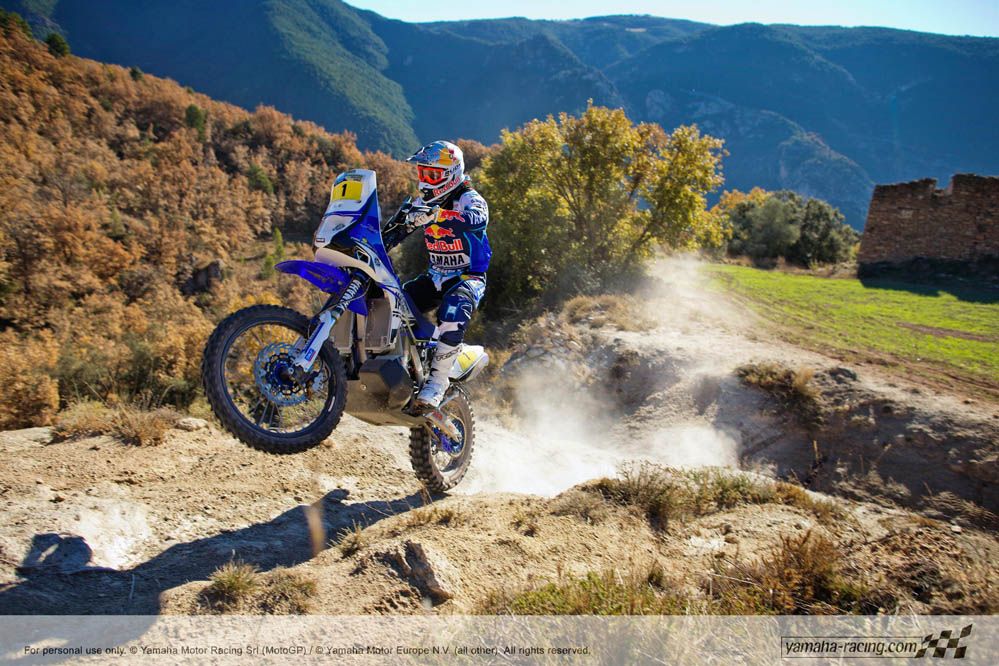 Fotos Cyril Despres con su Yamaha Dakar 2014