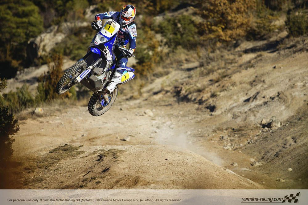 Fotos Cyril Despres con su Yamaha Dakar 2014