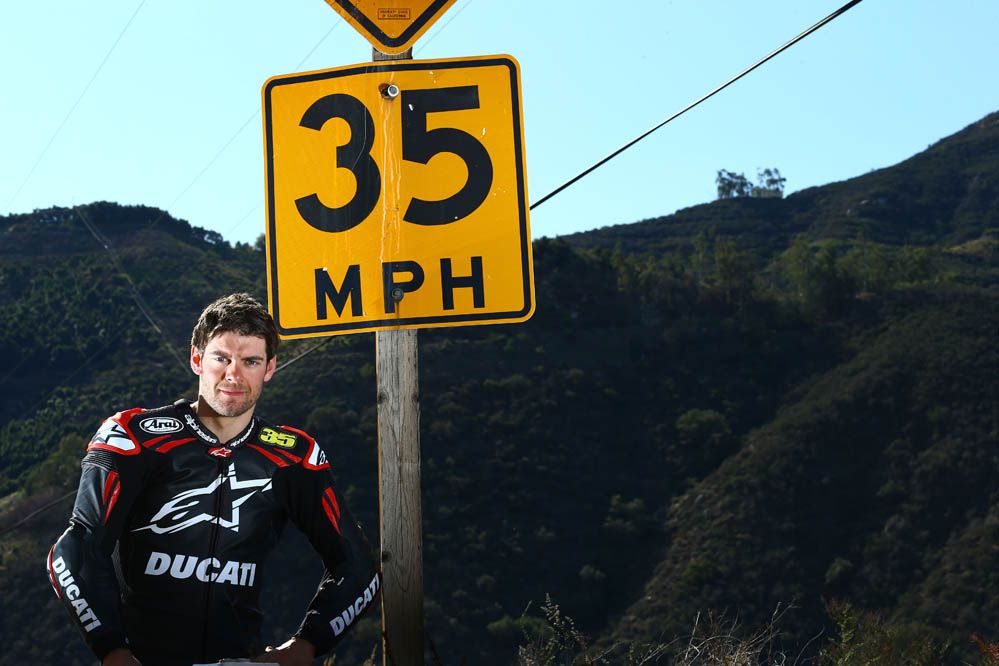 Con Cal Crutchlow en California