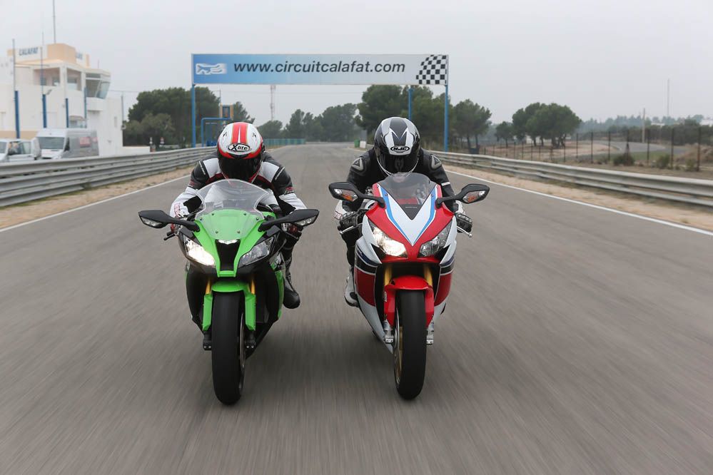 Comparativa Honda CBR1000RR SP y Kawasaki ZX-10R. Fotos