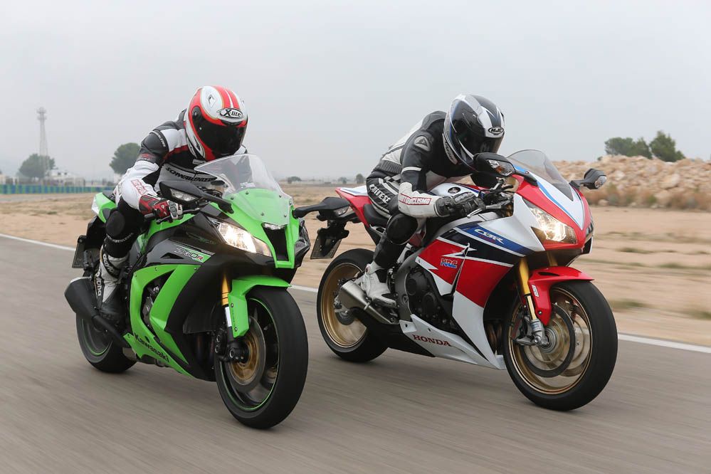 Comparativa Honda CBR1000RR SP y Kawasaki ZX-10R. Fotos