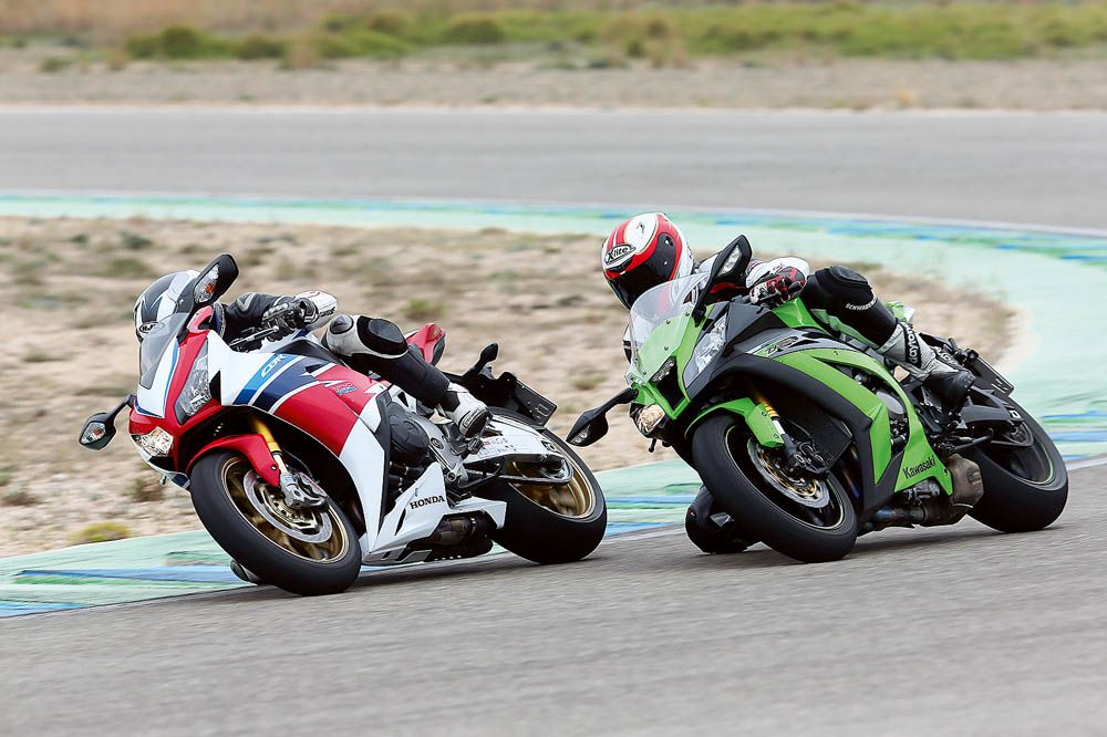 Comparativa Honda CBR1000RR SP y Kawasaki ZX-10R. Fotos