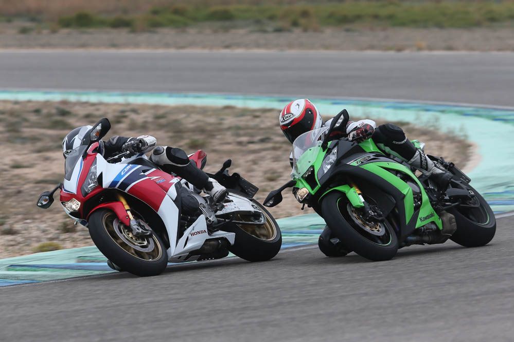 Comparativa Honda CBR1000RR SP y Kawasaki ZX-10R. Fotos