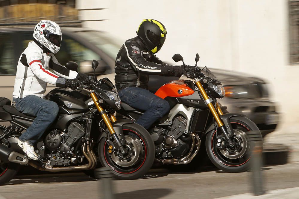 Yamaha FZ8 - Yamaha MT-09. Fotos.