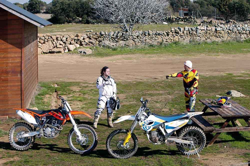 Galería de fotos de la comparativa motocross 450 2014 Husqvarna y KTM