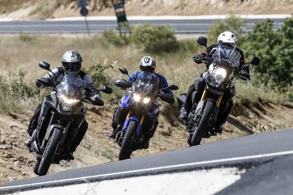 Comparativa maxitrail japonesa: Honda, Suzuki  y Yamaha. Fotos