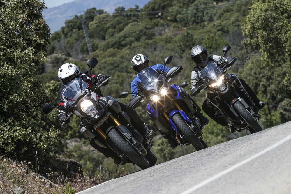 Comparativa maxitrail japonesa: Honda, Suzuki  y Yamaha. Fotos