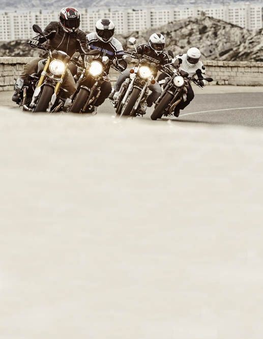 Comparativa retro: BMW, Honda, Moto Guzzi y Yamaha. Fotos