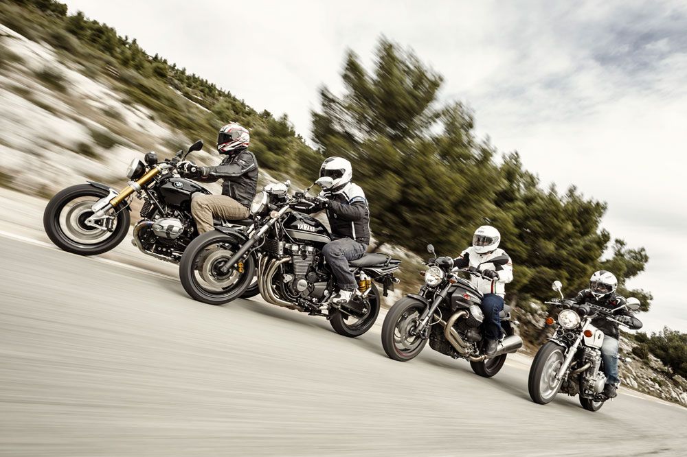Comparativa retro: BMW, Honda, Moto Guzzi y Yamaha. Fotos