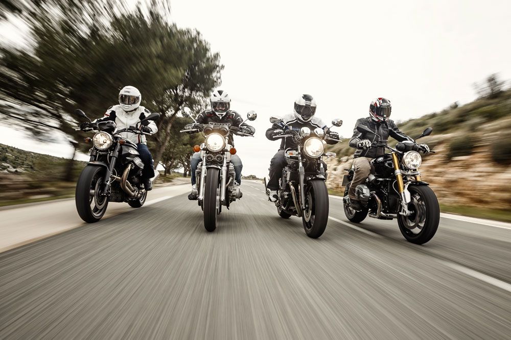 Comparativa retro: BMW, Honda, Moto Guzzi y Yamaha. Fotos