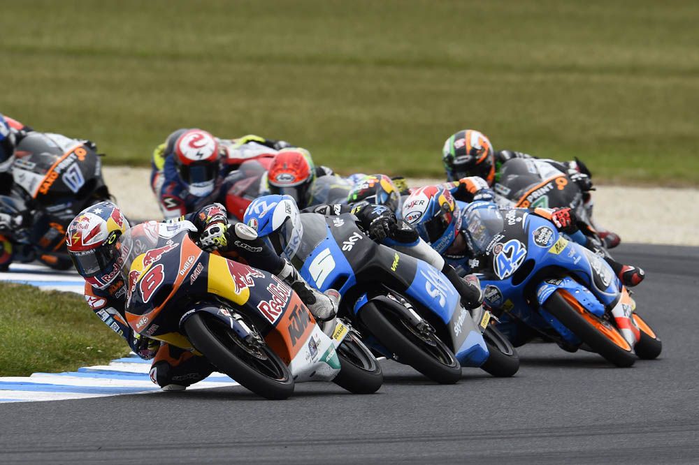 Las fotos de la carrera de Moto3 en Australia