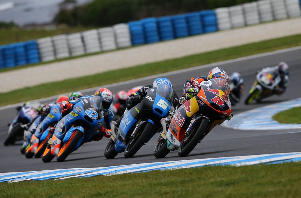 Las fotos de la carrera de Moto3 en Australia