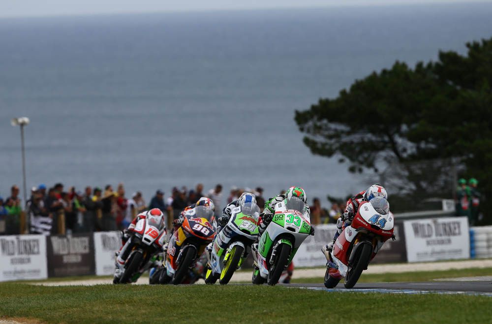 Las fotos de la carrera de Moto3 en Australia