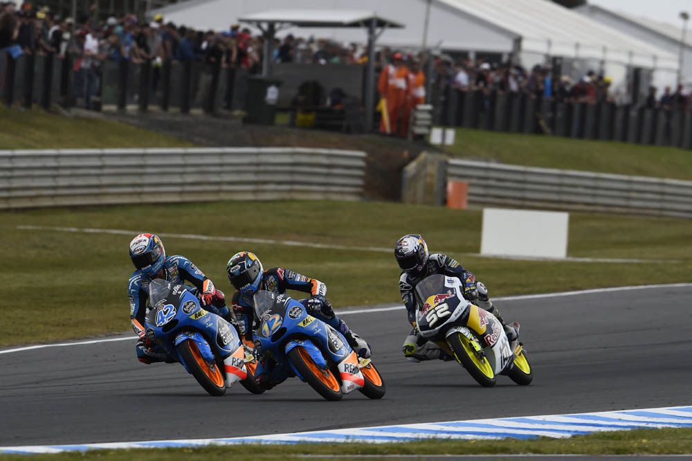 Las fotos de la carrera de Moto3 en Australia