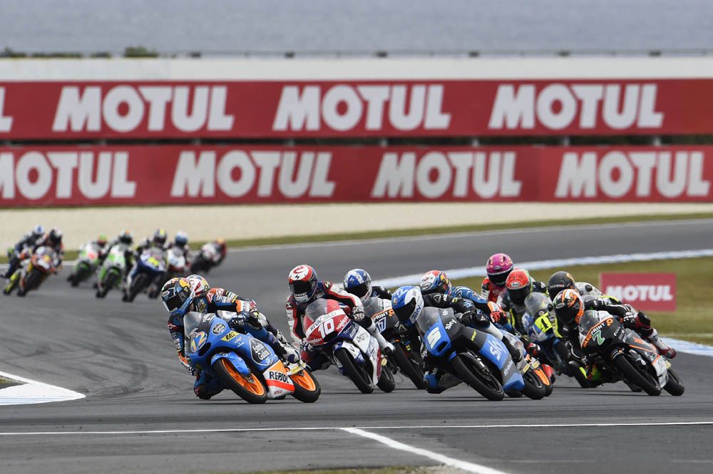 Las fotos de la carrera de Moto3 en Australia