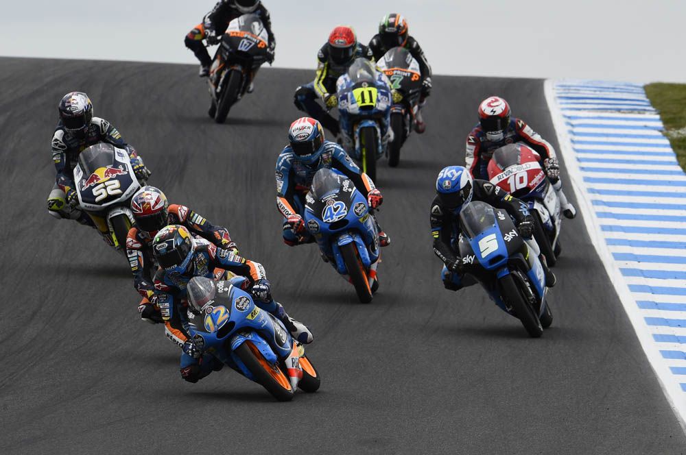 Las fotos de la carrera de Moto3 en Australia