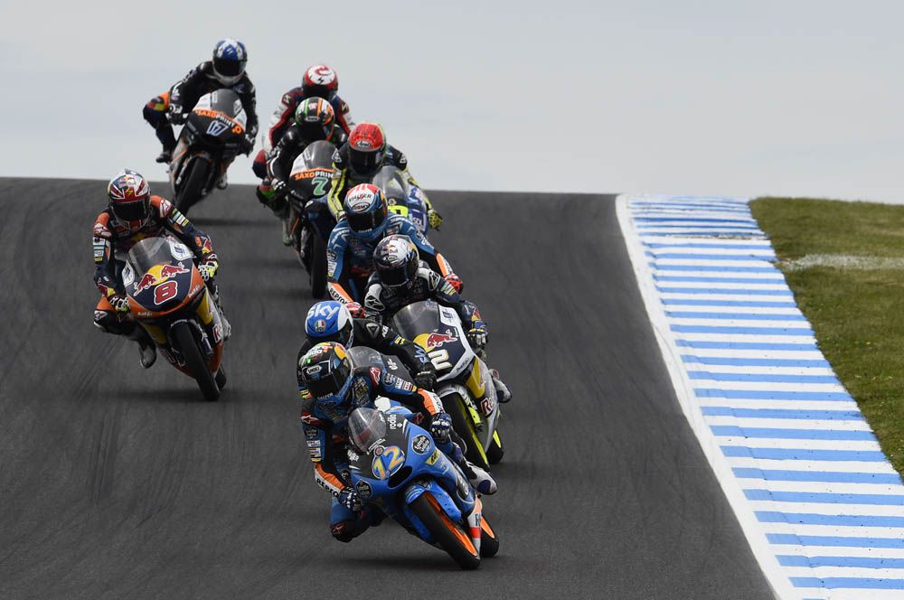 Las fotos de la carrera de Moto3 en Australia